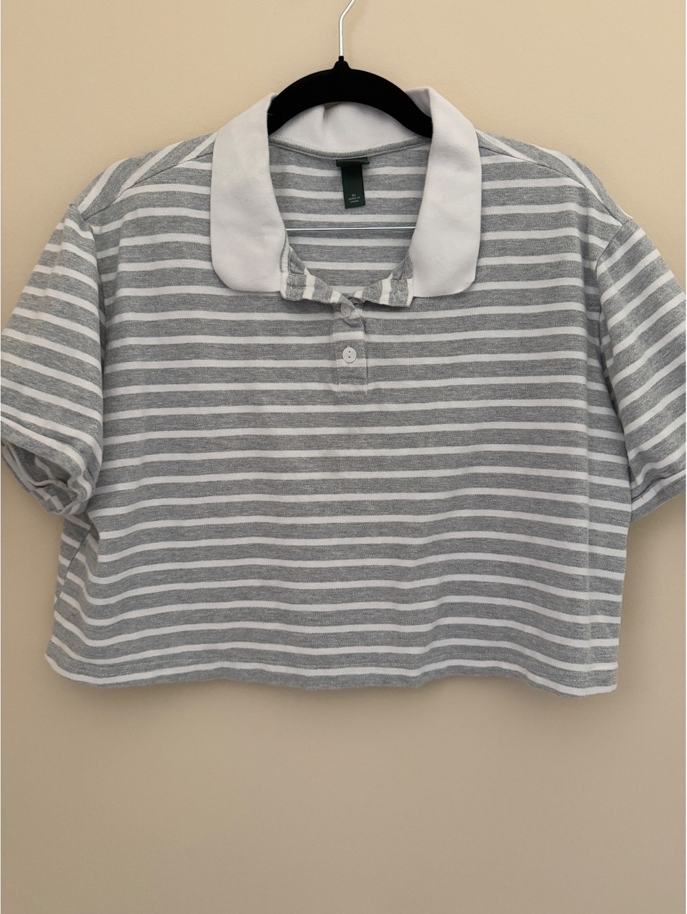 100% cotton, M/L/XL cropped polo, Wild Fable